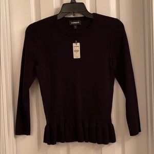 Express Black Peplum Sweater